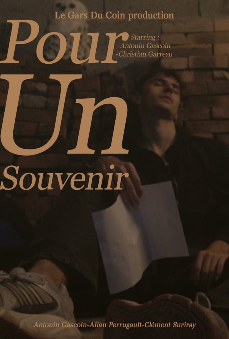 Pour un souvenir
